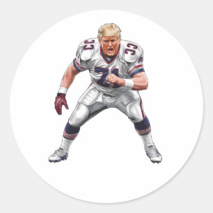 Adesivo Donald Trump American Futebol Presidente 2025