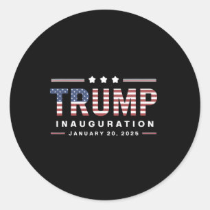 Adesivo Donald Trump Apoia O Dia da Inauguração 2025 Patr