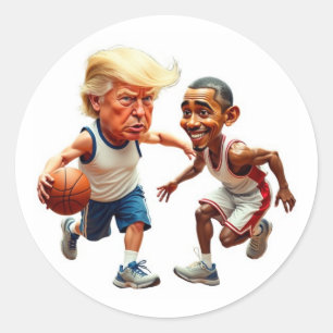 Adesivo Donald Trump Barack Obama