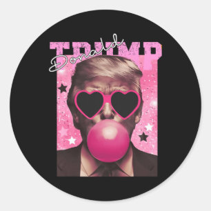 Adesivo Donald Trump Bubble Gum Pink Sungs
