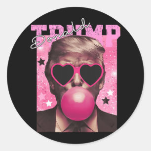 Adesivo Donald Trump Bubble Gum Pink Sungs