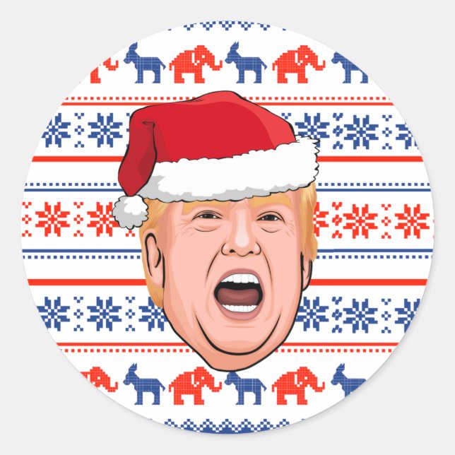 Adesivo DONALD TRUMP Christmas (Frente)