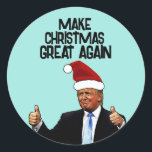 ADESIVO DONALD TRUMP CHRISTMAS EXCELENTE DE NOVO<br><div class="desc">FAZER EXCELENTE DE NATAL NOVAMENTE VESTIDOS DE TRUMP</div>