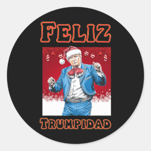 Adesivo Donald Trump Christmas Feliz Trumpidad