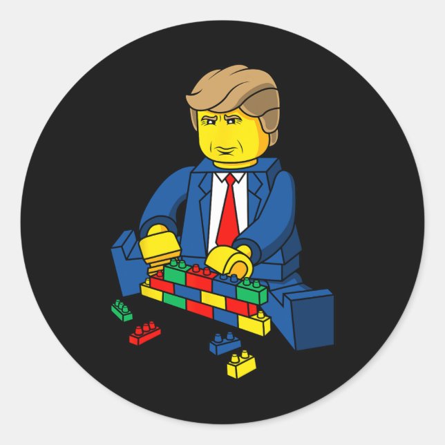 Adesivo Donald Trump Construiu Uma Parede T (Frente)