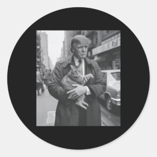 Adesivo Donald Trump E Cat Em Nyc