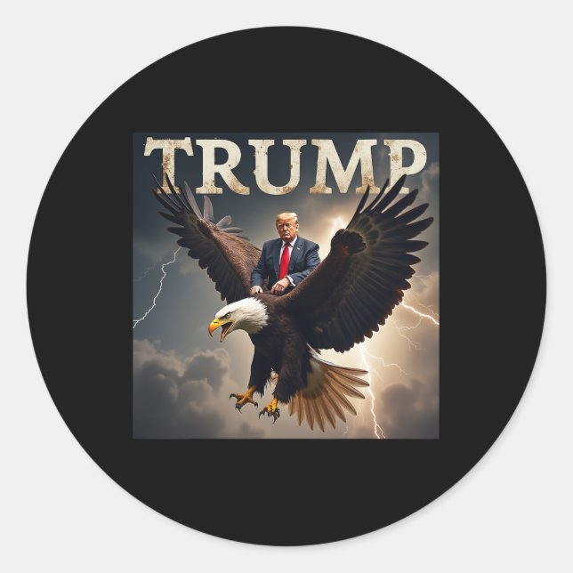 Adesivo Donald Trump Eagle Presidente dos EUA (Frente)