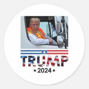 Adesivo Donald Trump Em Garbyge Truck Team Garge For Trump