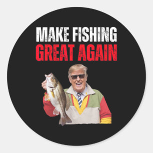 Adesivo Donald Trump Engraçado Faz Excelente De Pesca Mais