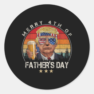 Adesivo Donald Trump Feliz 4º Do Patriótico Dia de os pais