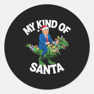 Adesivo Donald Trump Feliz Natal Dinossauro Xmas T-rex