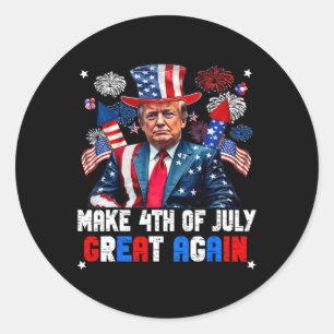 Adesivo Donald Trump Fogos de Artifício Patrióticos Fazem