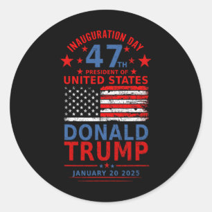 Adesivo Donald Trump Ganhou A Inauguração Eleitoral 2024 H