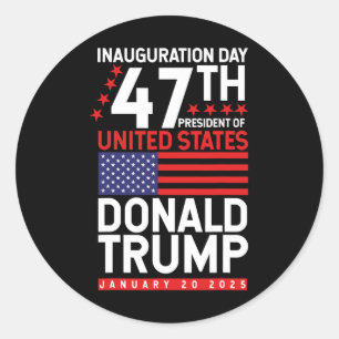 Adesivo Donald Trump Ganhou Posse de Homen Inauguração Ele