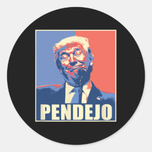 Adesivo Donald Trump Idiota Ruim Para a América
