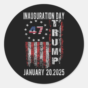 Adesivo Donald Trump Inauguration Day 2025 47 Th Trump 202