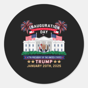 Adesivo Donald Trump Inauguration Day 2025 47th Presidente