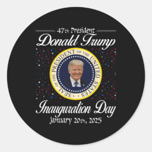 Adesivo Donald Trump Inauguration Day 2025 47th U.A. Presi