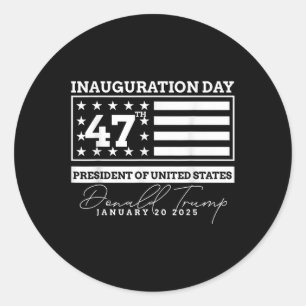 Adesivo Donald Trump Inauguration Day 2025 Men Woman Kids