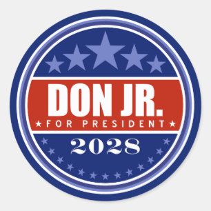 Adesivo Donald Trump Jr. Presidente 2028
