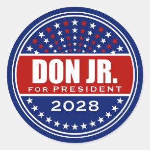 Adesivo Donald Trump Jr. Presidente 2028