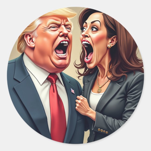 Adesivo Donald Trump Kamala harris (Frente)