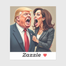 Adesivo Donald Trump Kamala harris