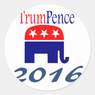 Adesivo Donald Trump, Mike Pence, presidente