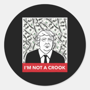 Adesivo Donald Trump Não Sou Um Ladrão Presidente Corrupto