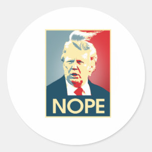 Adesivo Donald Trump NOPE -- Anti-Trunfo 2016 -