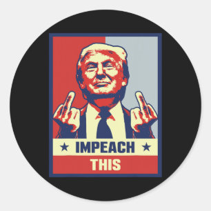 Adesivo Donald Trump Oferece Impeach Conservador Republica