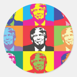 Adesivo Donald Trump Pop Art