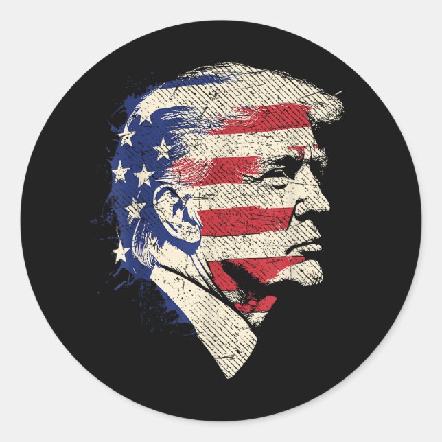 Adesivo Donald Trump Portrait (Frente)