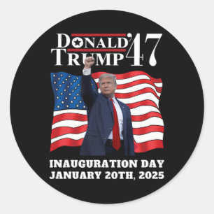 Adesivo Donald Trump Presidente Inauguração Dia 2025 Victo