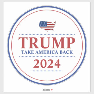 Adesivo Donald Trump Retomou a Eleição Americana 2024