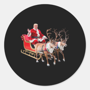Adesivo Donald Trump Santa Claus Sleigh Natal Usa