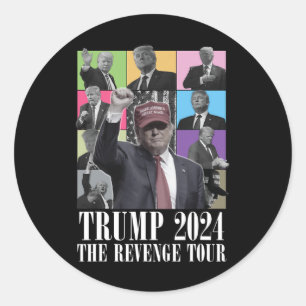 Adesivo Donald Trump The Revenge Tour 2024 Para Homens E M