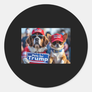 Adesivo Donald Trump Torna os Cães Seguros Novamente Chapé