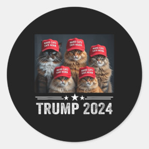 Adesivo Donald Trump Torna Os Gatos Seguros Novamente Red
