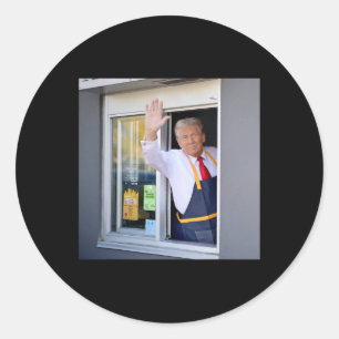 Adesivo Donald Trump Trabalha Na Fry Station E Tem Um Dri