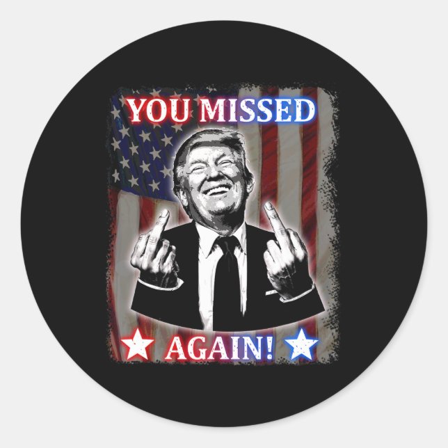 Adesivo Donald Trump - Você Perdeu De Novo! (Frente)