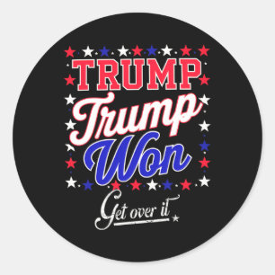 Adesivo Donald Trump Won Supera 2024 Trump Won Electi
