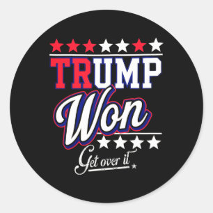 Adesivo Donald Trump Won Supera 2024 Trump Won Electi