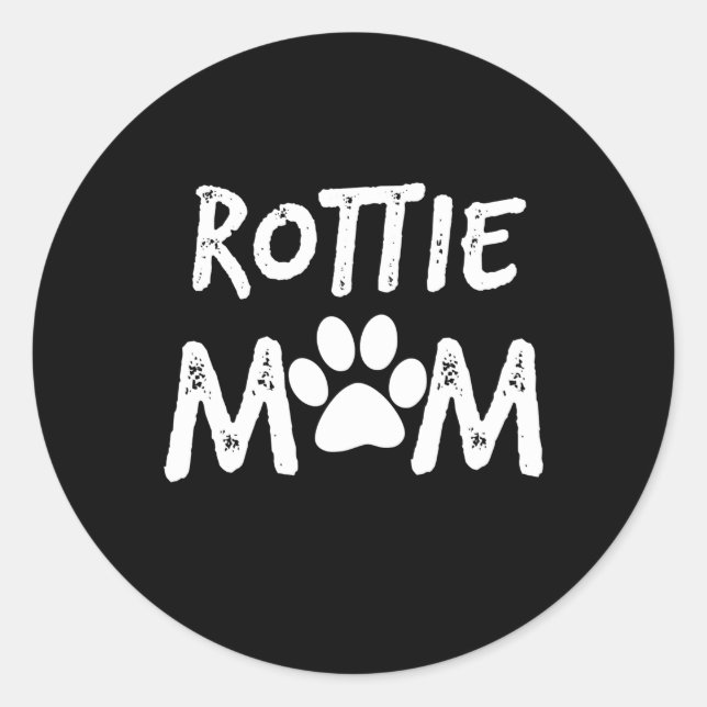 Adesivo donativos de cachorro rottweiler da mãe podre (Frente)