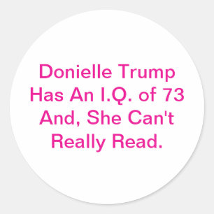 Adesivo Donielle Trump Não Consegue Ler Hankamer Artjunkha