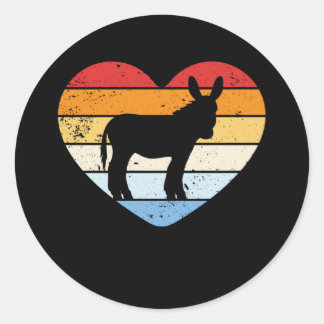 Adesivo Donkey Heart Retro