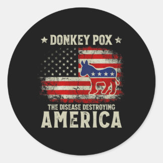 Adesivo Donkey Pox A Doença Destruindo a América Donkeypo