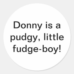 Adesivo Donny pudgy, garotinho da merda Hankamer Artjunkha