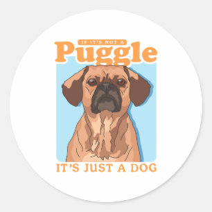 Adesivo Dono de Cachorro Puggles É uma Cópia Puggle