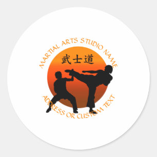 Adesivo Dono de Estúdio de Artes Marciais Karatê Taekwondo